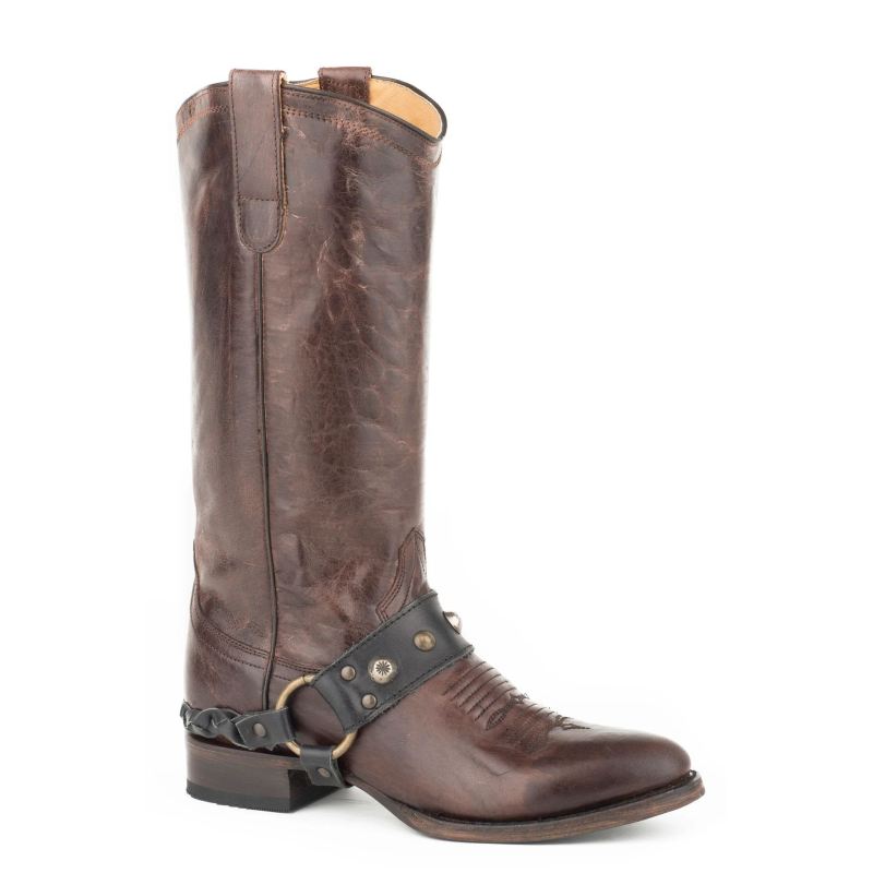 ROPER BOOTS WOMENS ALL OVER BROWN LEATHER-BROWN [Roper43163a] - $99.96 ...